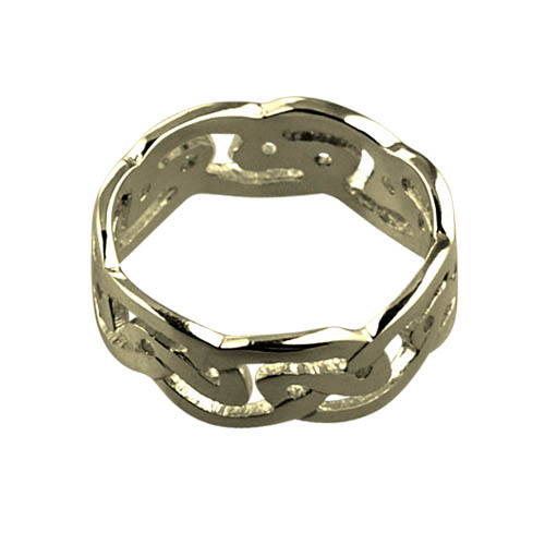 18ct Gold 8mm Celtic Wedding Ring Sizes R-Z+1