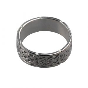 Silver 6mm Celtic Wedding Ring Sizes H-Q