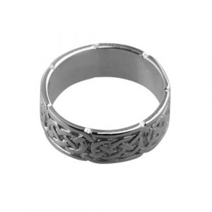 9ct White Gold 6mm Celtic Wedding Ring Sizes H-Q