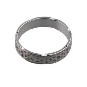 Platinum 4mm Celtic Wedding Ring Sizes H-Q