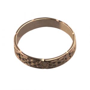 9ct Rose Gold 4mm Celtic Wedding Ring Sizes R-Z