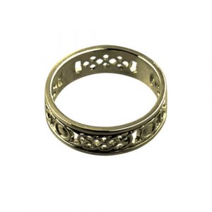 9ct Gold 8mm solid Celtic Wedding Ring Sizes R-Z+1