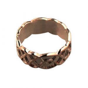 9ct Rose Gold 8mm Celtic Wedding Ring Sizes I-Q
