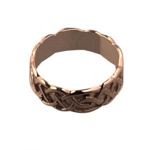9ct Rose Gold 6mm Celtic Wedding Ring Sizes I-Q