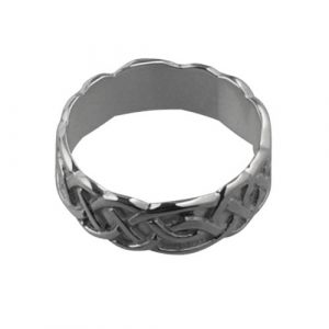 Silver 6mm Celtic Wedding Ring Sizes I-Q