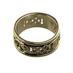 9ct Gold 8mm Celtic Wedding Ring Sizes L-Q