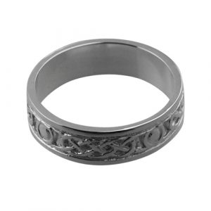 Silver 6mm Celtic Wedding Ring Sizes R-Z