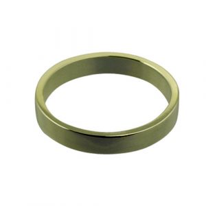 9ct Gold 3mm plain flat Wedding Ring Sizes I-P