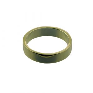 9ct Gold 5mm plain flat Wedding Ring Sizes Q-Z