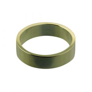 9ct Gold 6mm plain flat Wedding Ring Sizes Q-Z