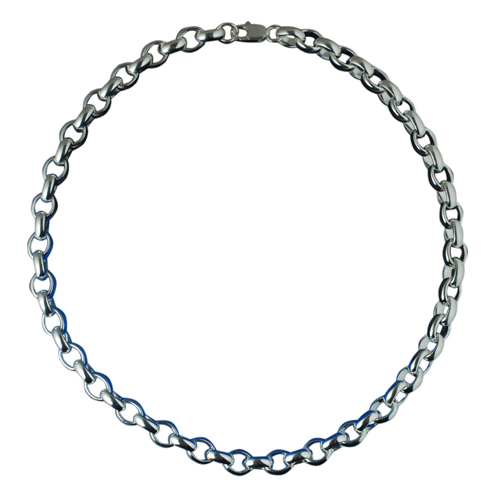 Silver Solid Belcher chain bracelet 20 inches - Image 3