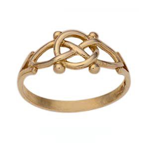9ct Gold 8mm Celtic style ladies Dress Ring Sizes J-Q