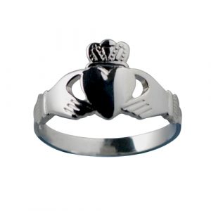 Silver 22x14mm Claddagh Ring Sizes R-Z
