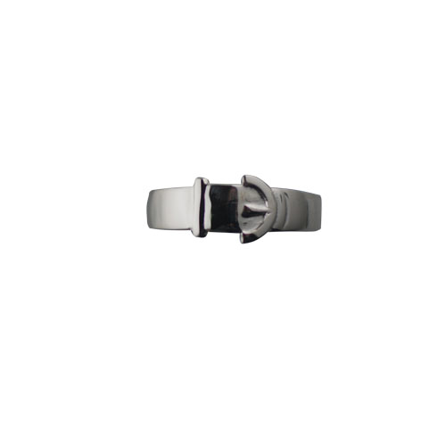 Sliver 6mm gents plain Buckle Ring Sizes R-Y - Image 2