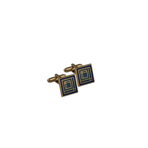 GP 16mm square enameled swivel Cufflinks