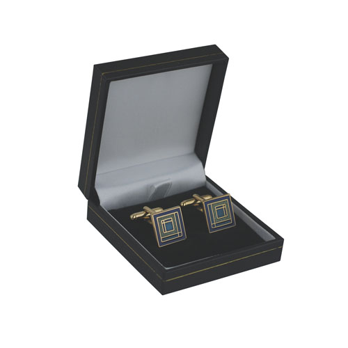 GP 16mm square enameled swivel Cufflinks - Image 2