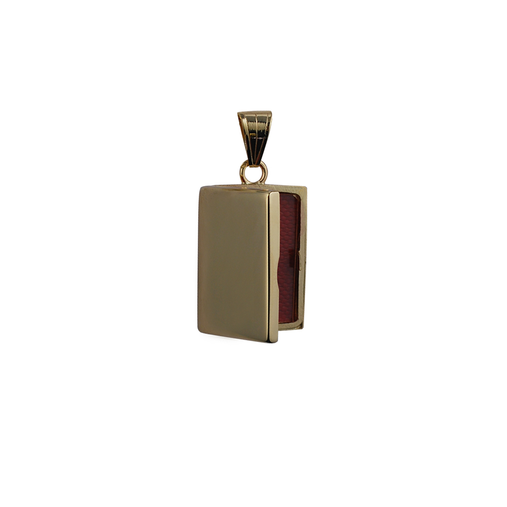 Rectangular Gold Locket 9ct Gold 22x15mm plain flat rectangular Locket - Handmade Jewellery ...