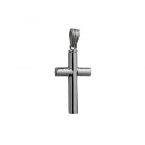 Silver 32x18x4mm handmade plain Memorial Cross
