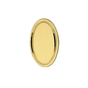9ct Gold 13x8mm line border oval Tietack
