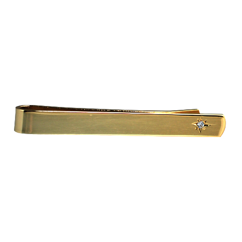 GP 6x55mm plain star set CZ Tie Slide - Image 4