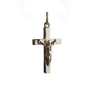9ct Gold 20x13mm Solid Block Crucifix Cross