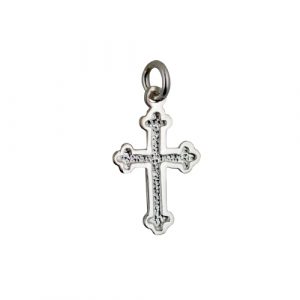 Silver 21x15mm plain club end Cross