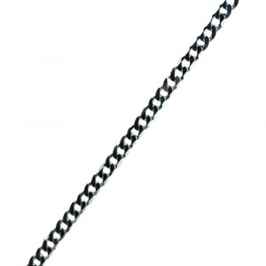 Silver diamond cut curb Pendant Chain 18 inches