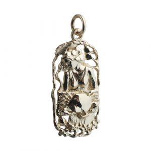 9ct Gold 33x17mm Cancer Zodiac Pendant