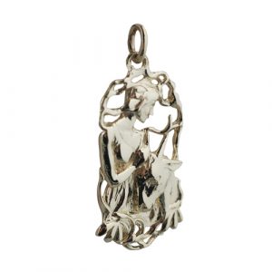 9ct Gold 33x17mm Capricorn Zodiac Pendant