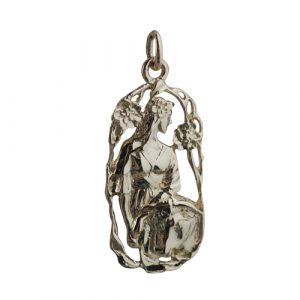 9ct Gold 33x17mm Taurus Zodiac Pendant