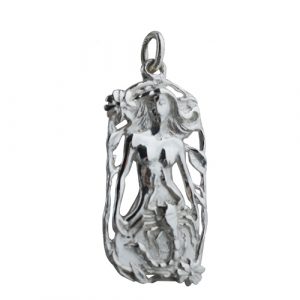 Silver 33x17mm Scorpio Zodiac Pendant