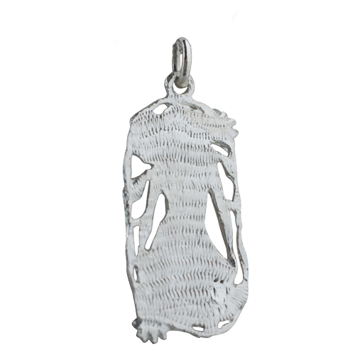 Silver 33x17mm Scorpio Zodiac Pendant - Image 2