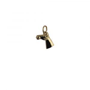 9ct Gold 8x10mm Horse Head Pendant or Charm