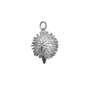 Silver 12x21mm Hedgehog Charm
