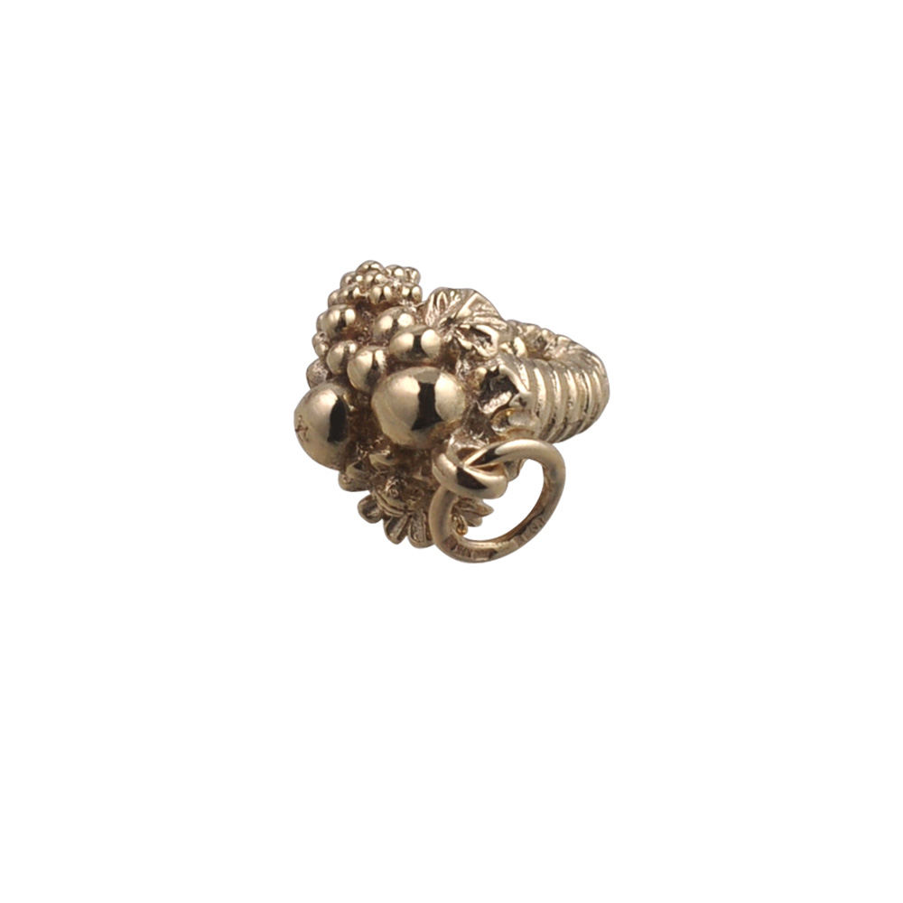 9ct Gold 16x12mm Horn of plenty charm - Image 4