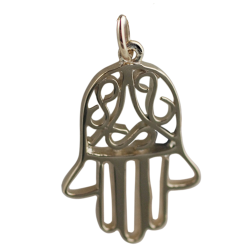 9ct Gold 24x12mm Fatima Pendant