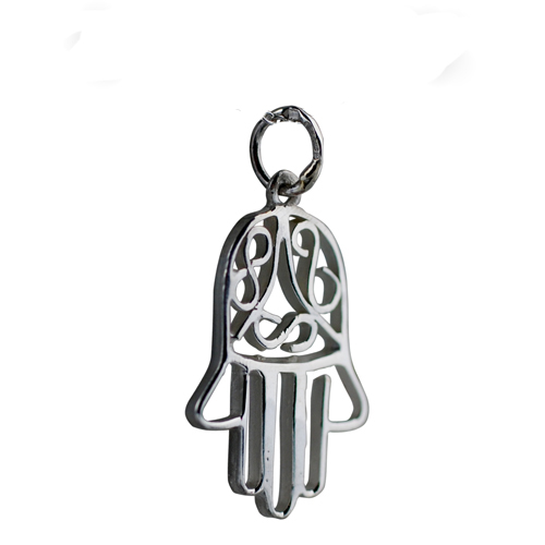 Silver 24x12mm Fatima Pendant