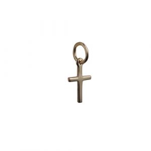 9ct Gold 12x9mm cross symbol of faith Pendant or Charm