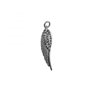 Silver 39x12mm Angel's left Wing Pendant or Charm