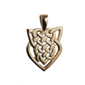 9ct Gold 20x19mm Celtic knot design Pendant