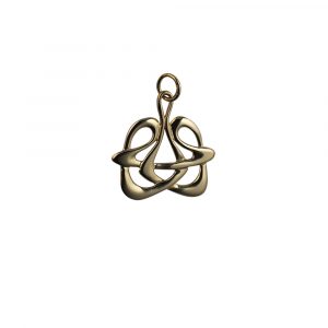 9ct Gold 23x24mm Celtic Pendant or Charm