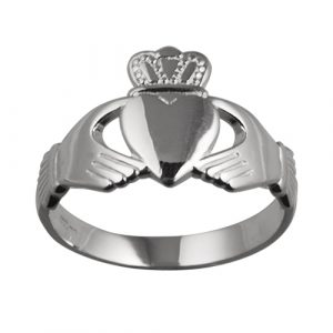 Silver 23x15mm Claddagh Ring Sizes R-Z